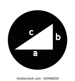 Pythagoras theorem icon