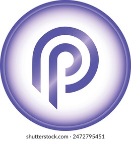 pythnetwork-pyth cryptocurrency logo illustrations on abstract background. 3d illustrations.