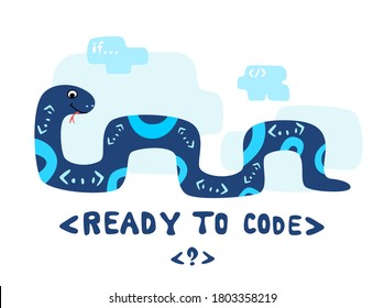 Python Code Language Sign. Programming Coding And Developing Concept. Software Development. Programming Language