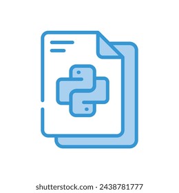 Python icon vector stock illustration