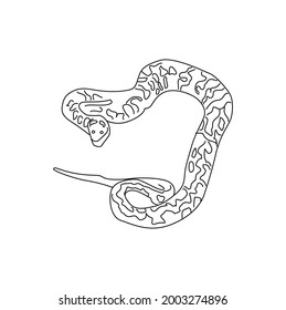 Python Line Drawing Clip Art 