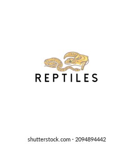 python and lizard reptile logo