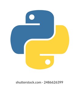 python programming language icon vector