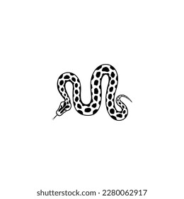 python snake illustration logo. elegant, modern, clean, wild and powerful
