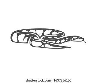 Python snake logo vector, Animal graphic, Snake design Template illustration