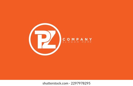 PZ Alphabet letters Initials Monogram logo ZP, P and Z