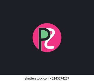 PZ creative letter logo design vector