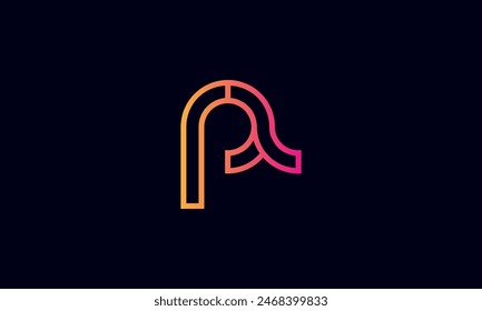Logo PZ Creativo Y Moderno. Diseño del logotipo de la letra inicial PZ sobre fondo negro.