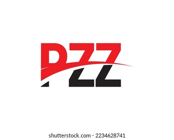 Letra PZ Ilustración del vector de diseño del logotipo inicial
