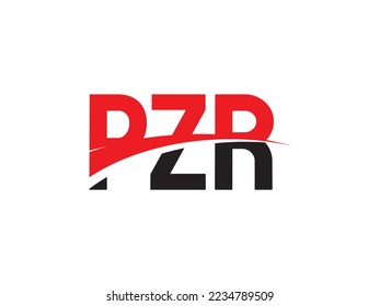 Letra PZ Ilustración del vector de diseño del logotipo inicial