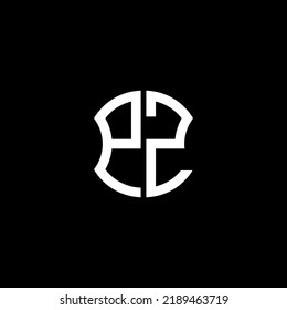 PZ letter logo creative design with vector graphic, Abc simple and modern logo design.