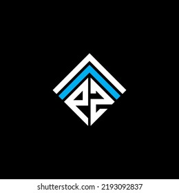 PZ letter logo creative design with vector graphic, PZ simple and modern logo.