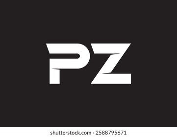 PZ letter logo and initial logo design