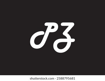 PZ letter logo and initial logo design