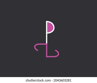 Monograma del logotipo de resumen de letras PZ