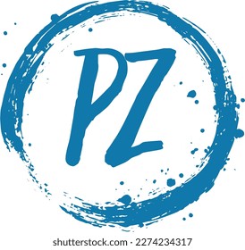 PZ Letters Logo Design Element for graphic Use