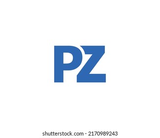 Pz Logo Design Vector Template Stock Vector (Royalty Free) 2170989243 ...