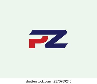 PZ logo design vector template