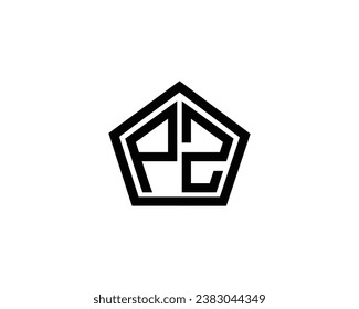 PZ logo design vector template