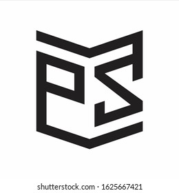 PZ Logo Emblem Monogram With Shield Style Design Template Isolated On white Background