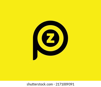 PZ ZP Logo-Design Vektorgrafik-Vorlage