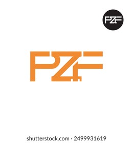 PZF Logo Letter Monogram Design