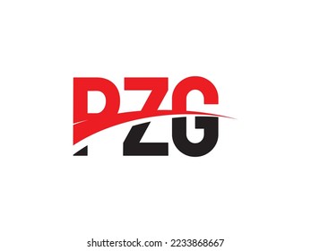 PZG Letter Initial Logo Design Vector Illustration