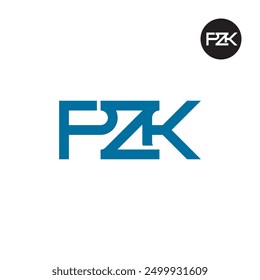 PZK Logo Letter Monogram Design