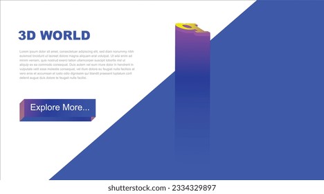 Q 3D alphabets using various effects embossed on blue background for web digital landing and banner pages