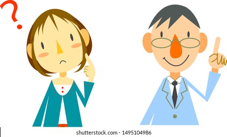 Q and A, pharmacist and customer