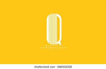 Q abstract initials monogram letter text symbol alphabet logo design
