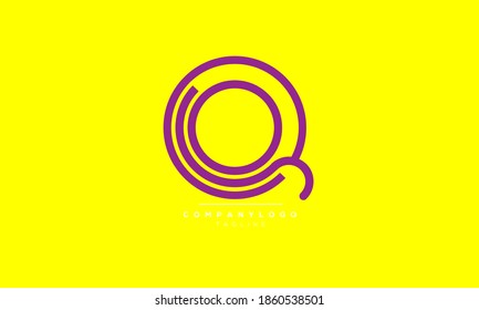 Q abstract initials monogram letter text symbol alphabet logo design
