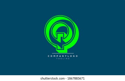 Q abstract initials monogram letter text symbol alphabet logo design