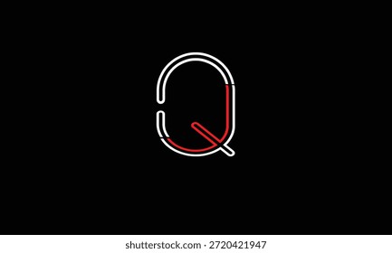 MONOGRAMA DEL LOGOTIPO DE LA LETRA ABSTRACTAS Q