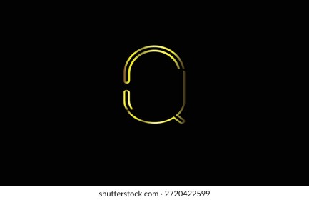 MONOGRAMA DEL LOGOTIPO DE LA LETRA ABSTRACTAS Q