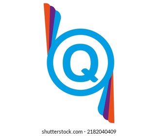 Q Abstraktes Logo, Vektorgrafik-Vorlage