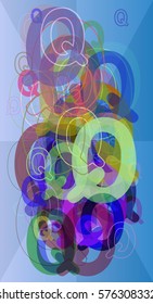 Q Alphabet background idea