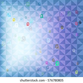 Q Alphabet design art