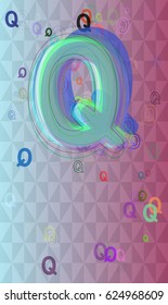 Q Alphabet design elements