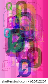 Q Alphabet template icon