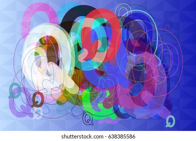 Q Alphabet template icon