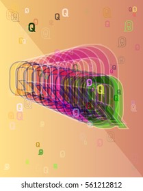 Q Alphabet vector art