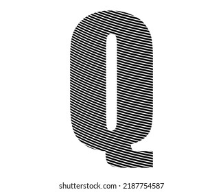 Q arc design graphic logo illustration text symbol