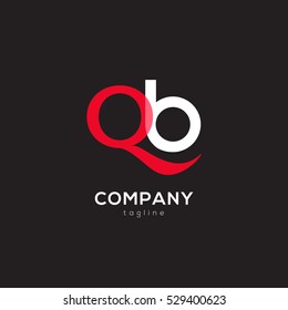 Q & B Letter logo design vector element
