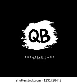Q B QB Initial logo template vector