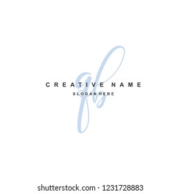 Q B QB Initial logo template vector