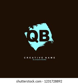 Q B QB Initial logo template vector