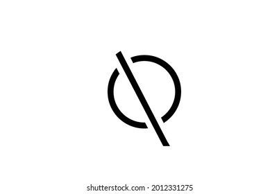 Q black and white line alphabet letter logo for business icon. Simple creative template design for identity and lettering