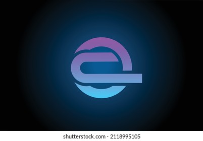 Q blue alphabet letter logo icon with line design. Creative template for company and business