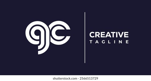 Q and C logo design. QC abstract Letters Logo Monogram. This logo design is the process of creating a visual symbol that represents a brand, company, or individual.